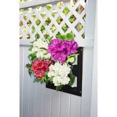 Bloomers Railing Planter with Drainage Holes – 24" Weatherproof Resin Planter – White   555989979